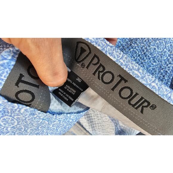 Pro tour sz 36 textured performance stretch quick dry golf shorts NWOT preppy - Picture 5 of 8